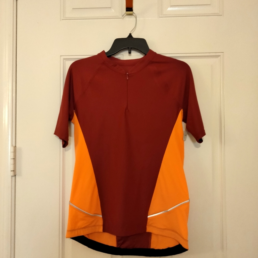 Xersion quick dri half zip cycle bike shirt women Medium